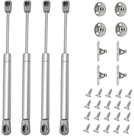 Herbst 4Pcs Gasdruckdämpfer 80N Gasdruckfeder Küchenschrank Gasfeder Möbel | Dämpfer Schranktür für Küchenmöbel Schrank Bücherschränke (4, 80N)
