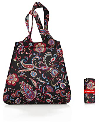 reisenthel mini maxi shopper - faltbarer kompakter Rucksack -wasserabweisend, Couleur:paisley black