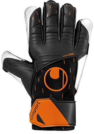 uhlsport Speed Contact Starter Soft Torwarthandschuhe Fußball schwarz/weiß/Fluo orange Größe 3.5