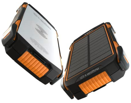LanRay 20000mAh Wireless Solar Power Bank with Fast Charging Dual USB Ports and 28 LED Flashlights Waterproof Compatible with iPhone, Android, Earbuds, Tablets, Cameras Gift