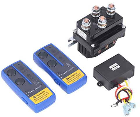 Relè per Verricello Elettrico, Indicatore Luminoso On Off Switch Kit Telecomando Verricello Wireless per Camion Jeep ATV SUV