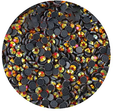 RIAAJ Strasssteine SS6 SS10 SS16 SS20 SS30 Kristallglas besserer Stein mit Kleber auf Flatback M-Folie Heißpresssteine-217,5 mm (SS20) 1440 STK