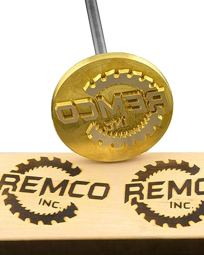 Branding Iron Custom Logo Heat Burning Stamp Wood Branding Iron Stamp,BBQ Heat Stamp Including The Handle (1x1)