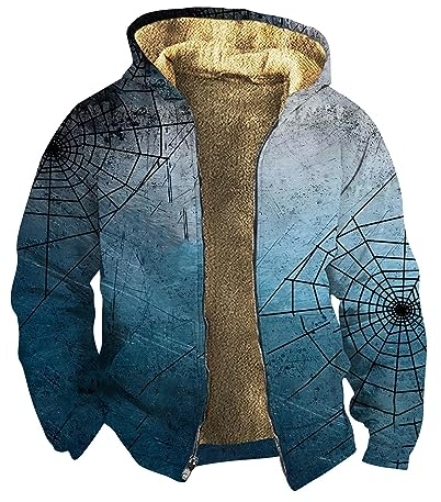 KONG JIMFAN Sweatjacke Herren Trachtenjacke Herren Jagdbekleidung Herren Herren Sweatshirt Jacke Skijacke Herrenjacke wasserdichte Jacke Herren Bomberjacke Herren Winter Highschool Jacke(Cyan,XL)