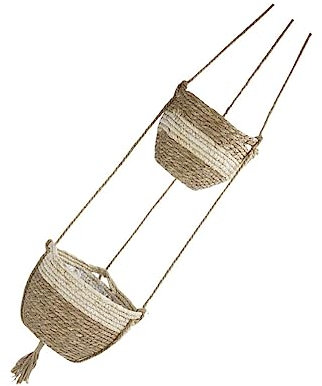 POPETPOP Jardinière Suspendue Polyvalente en Chlorophytum Panier Décoratif Tissé pour Le Rangement De La Maison
