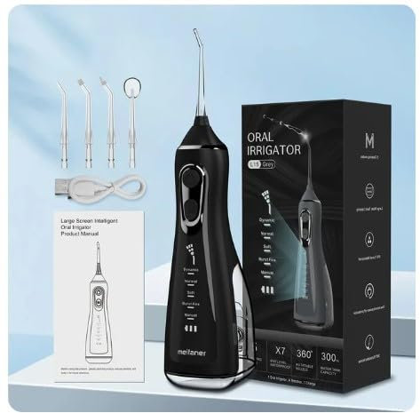 Irrigateur buccal, détartreur dentaire, jet d'eau dentaire portable, 350ml, nettoyeur de dents étanche, réglage à 5 vitesses