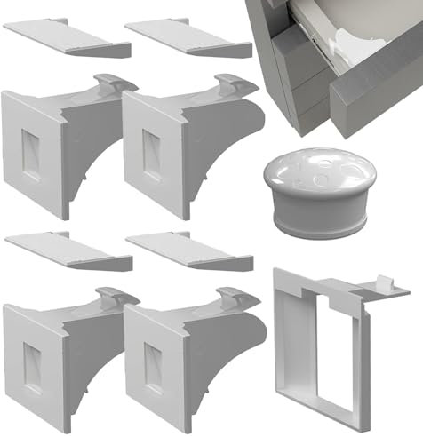 Magnetische Schrankschlösser für Schränke, Babysicherung, Schubladenschloss für Babys, magnetische Sicherheitsschlösser für Babys, 4 Schlösser mit 1 Schlüssel