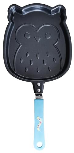 Fizz Creations Squishmallows Winston The Owl Pancake Pan | Officially Licensed | Secure Handle | Shaped Non-Stick Pan | Winston The Owl
