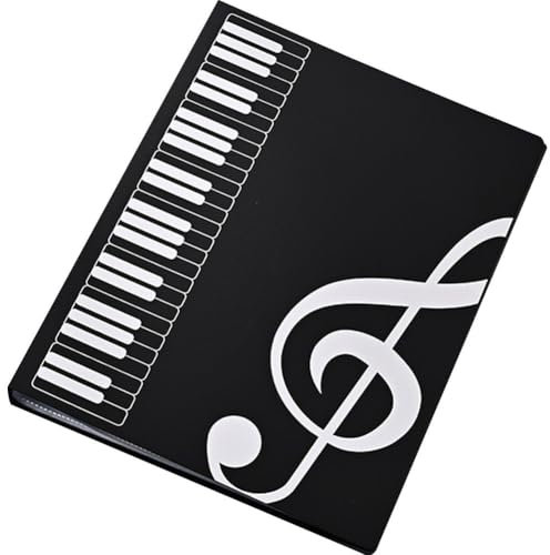 HiyyFloy Notenordner, Lieddatei, Notenschlüssel, Papieraufbewahrung, Dokumentenhalter, Tasche, Leerer Kunststoff-Konzert-chor-Ordner, Klavier-Ordner, Chor-Ordner