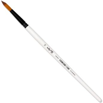 Darwi For You DF1105150010C - Künstlerpinsel Acrylpinsel 6,5 mm, Größe 10, geeignet für Acrylfarben, Rund, 1 Stück