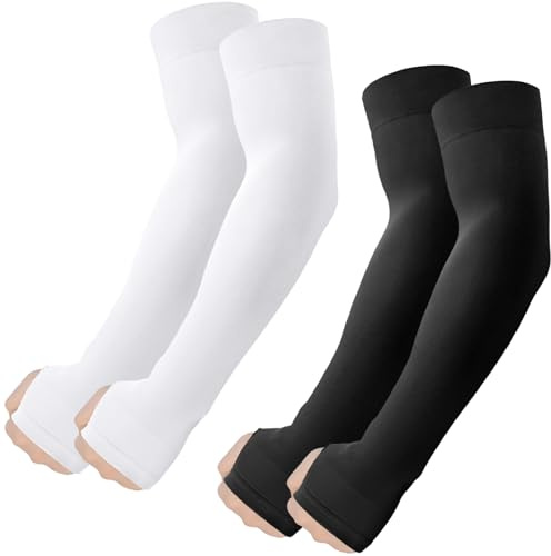 ROXUN Mangas de Brazo con Agujero para Pulgar Compresión Refrescante Unisex