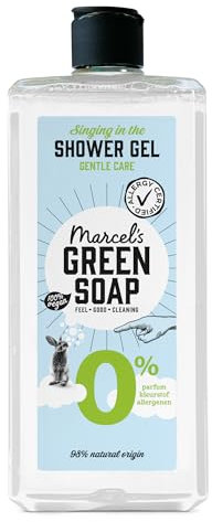 Marcel's Green Soap - Shower Gel - 0% - Allergy Certified - Microplastic-free formula – Paraben Free - Recycled plastic bottle - 96% Natural Ingredients - Vegan