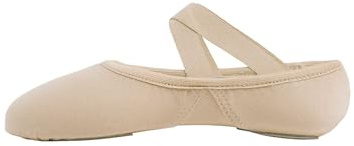 Cloud Soft Girls Ballet Shoes Without Drawstring, Big Kids Stretch Canvas Dance Slippers for Yoga, Training, Performance, Indoor Workout Exercise, Gymnastics