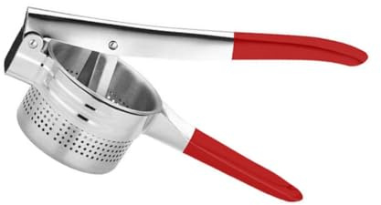 ULTECHNOVO Presse-agrumes Rouge, Facile à Nettoyer Manuel Portable en Alliage D'aluminium et Plastique la Main pour Extraire Jus de Fruits Frais