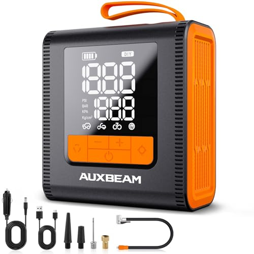 AUXBEAM H4 Series Tire Inflator Portable Air Compressor(Amber)