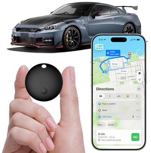 Mini GPS Tracker for Vehicles, Hidden Magnetic Car Tracker Device Works with Apple Find My, Tracker Tag for Vehicles No Subscription No Monthly Fee Car Tracker Device, Tracking for Cars Bikes Luggage