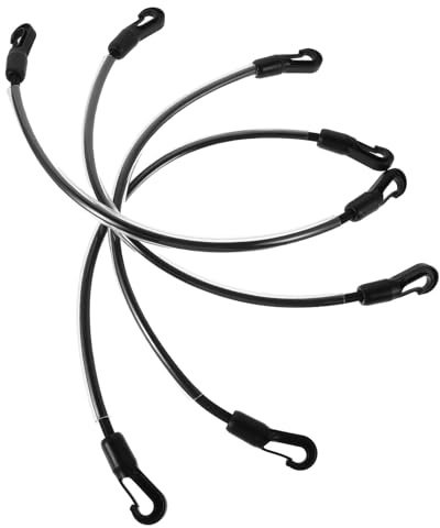 JOINPAYA Elastische Schweifriemen aus Nylon und Kunststoff Ersatz 4 Stück mit Doppelten Clips für Extra Schutz und Komfort für Pferdedecken für Winter Pferdedecken