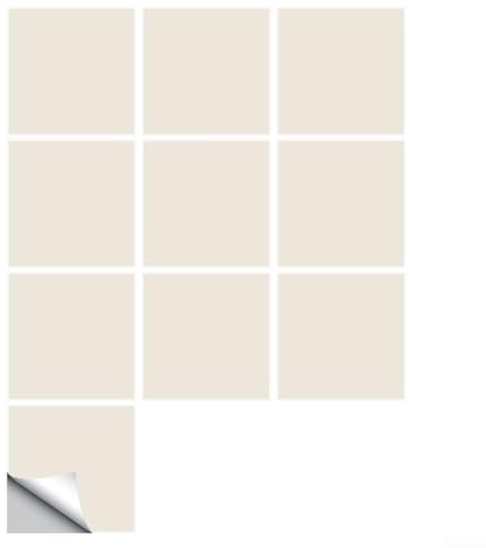 Adesivi per piastrelle in PVC per la casa, per pareti della cucina e del bagno, progettati per resistere all'umidità e all'olio per risultati di ristrutturazione duraturi (beige)