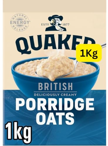 Porridge Oats Quakers 1Kg Pack (1x1Kg)
