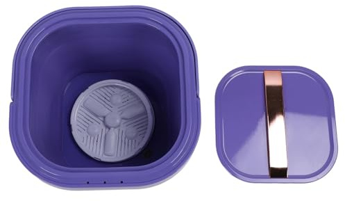 RASTKY Mini Lavatrice Portatile Pieghevole per Appartamento da Viaggio in Campeggio, Lavasciuga per Biancheria Intima Ad Alte Prestazioni, Mini Lavatrice a Secchio Portatile in Silicone da (PURPLE)
