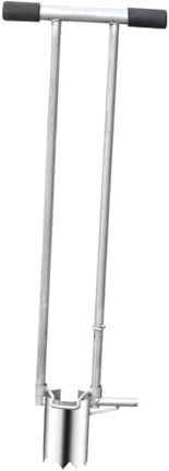 LeeQinersw Soil Sampling Device, Seedling Planter, Soil Probe, Garden Seedlings, High-Performance Forestry Auger, Stainless Steel, 8cm Diameter