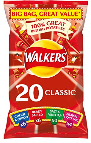 Walkers Crisps Variety Classic 20 x 25g FAMILY Pack