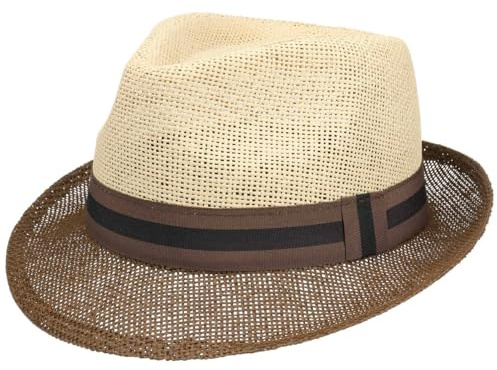 LIPODO Twotone Sombrero Trilby Paja Degradado Unisex Primavera Verano