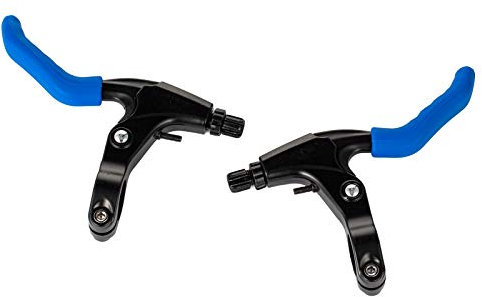 PAXLAMB Brake Grip Cover Bike Brake Lever Protection Cover Silicone Soft Anti-Slip Brake Handle Sleeve Bicycle Brake Levers for Mountain Road Bike 1 Pair (Blue)