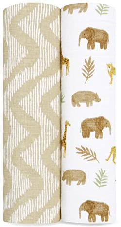aden + anais™ Essentials Baumwoll-Musselin-Pucktuch tanzanie in 2er-Packung