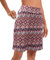 Timuspo Damen Activewear Wanderrock Knielang mit Innenhose Sommersport Golf Radfahren Skorts,Boho-Orange-Muster,L