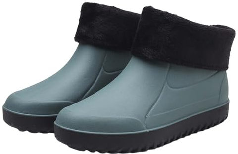 Campingschuh für Herren, Regenslip, Freizeitschuhe, kurze Stiefel, Wasserknöchel, Outdoor, Mode, Herren, Freizeitschuhe, Regenstiefel, Kaktus, grün, 38 2/3 EU