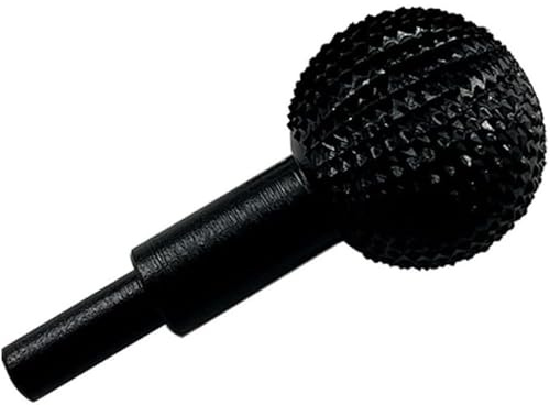 Gouge sphérique pour sculpture sur bois, tête de meulage sphérique pour sculpture et ponçage du bois, fraises sphériques, lime sphérique de diamètre 40 mm (Noir)