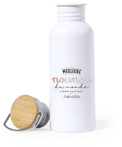 Ma Fabrique Perso - Gourde - Meilleure Nounou du Monde - Personnalisable