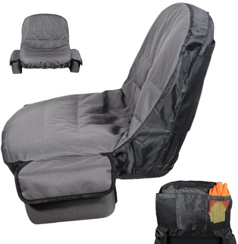 Coprisedile per tosaerba, coprisedile impermeabile per trattore | Cuscino per sedile per trattore da equitazione - Coprisedile dal design con tasca posteriore per la maggior parte dei tosaerba o tratt