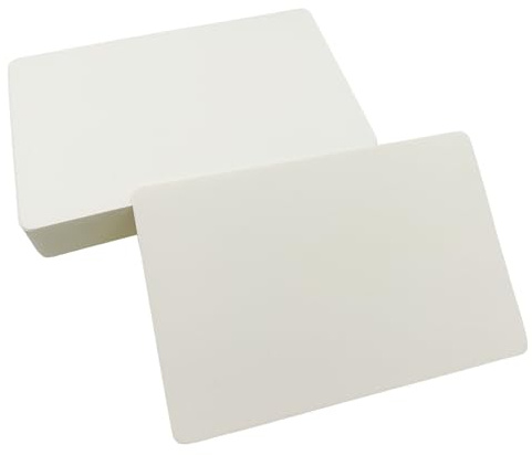 50 ark kraftpapper, 10 x 15 cm, 350 g/m², tomt gör-det-själv-kort, presentationskort, vitt för hälsningar, post, inbjudningar, projekt