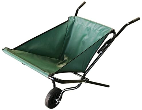 FEFE-Heavy-Duty Collapsible Wheelbarrow with Foldable Design,Large Capacity,Easy Storage, Lightweight & Durable, Camping Trolley as Perfect for Gardening,Yard Work, Landscaping and Outdoor Projects