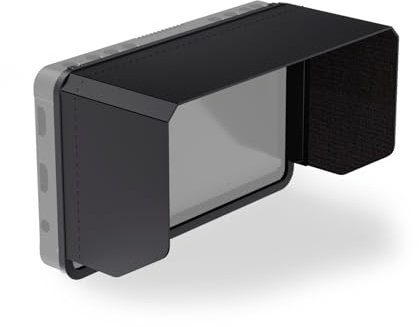 NEEWER Monitor Sunshade Hood Per NEEWER F700 Camera Field Monitor, MA007 | Three Side Sun Hood, Formfitting Telaio, Easy Button Access, Hook & Loop Attached