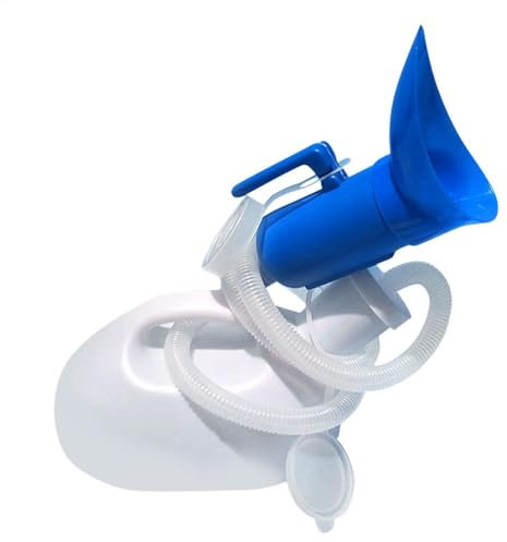 Penlimly Auslaufsicheres Urinal - Urinale für Männer mit langem Schlauch | 2000 ml Urinflaschen für Frauen, auslaufsicher, Reise-Campingauto-Urinale mit Deckel