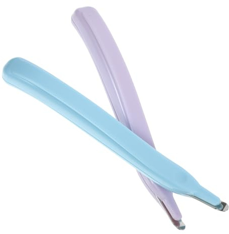 Healifty Staple Remover Stick Pen-Type, Lightweight Ergonomic Stapler Remover Tool, Small Multi-use Staple Puller for Office, School, and Home Use, 2pcs (Light Blue and Purple