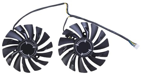 TOWARDSNAN Ventilador de refrigeración GPU de 85 mm de alta eficiencia PLD09210B12HH para tarjeta gráfica RX470 RX480 RX570 de 4 pines de funcionamiento silencioso para PC