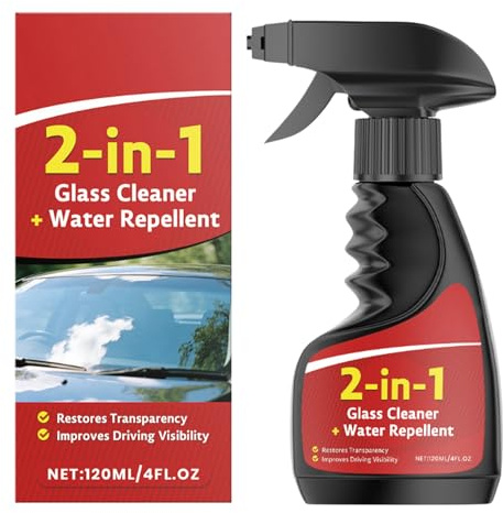 Limpiacristales Para Coche,120 Ml 2 En 1 Antivaho Invisible Para Coche Impermeable | Limpiavidrios Eliminador De Películas De - para la Limpieza y Mantenimiento Seguro del