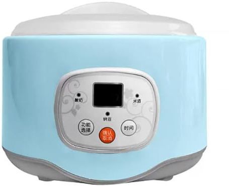 Yogurtiera 3 in 1, per Preparare Yogurt Fatto in Casa, con Timer Regolabile, Facile da Pulire, Capacità di 1 Litro, Adatta per Uso Domestico