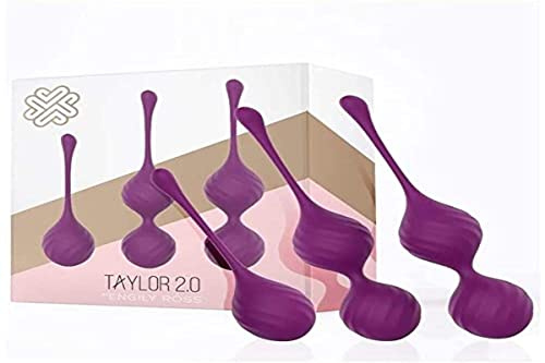 Engily Ross Bolas Chinas Suelo Pélvico, Post Parto (3-en-1), Kegel Terapéuticas, Ejercitador Fisioterapia de Silicona