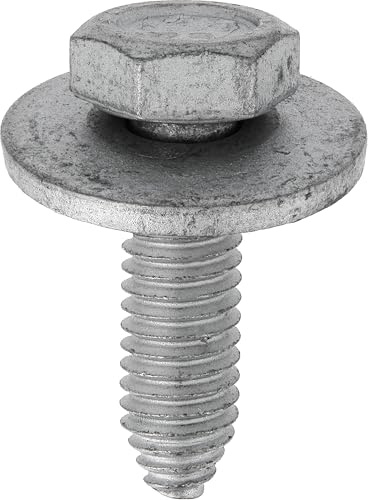 Restagraf - Sexkantiga skruvar - karossfäste och mekaniska delar - stål klass 8,8 - M6-1,00 x 20 mm - Ref. 1450 - påse med 15 st