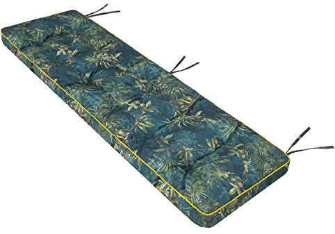 PillowPrim Bankkissen Bankauflage Auflage Kissen Polster Bankpolster Outdoor - Bankauflage Auflage für Bänke in Haus und Garten Sitzkissen 150x50 Grüne Wiese