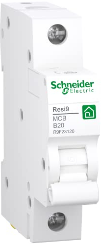 Schneider Electric R9F23120 Resi9 Disjoncteur 1P, 20 A, caractéristique B, 6 kA