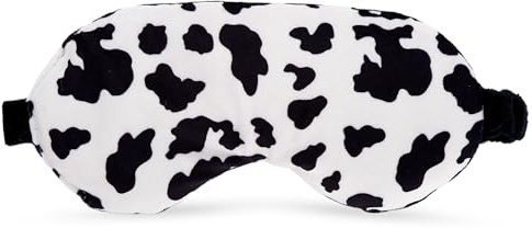 LEVEL Deep Therapy Lavender Weighted Wheat Eye Masks - Microwaveable & Freezable - Soothing Heat Masks - Pain & Stress Relief - Migraines, Anxiety & Tension - Cow Print