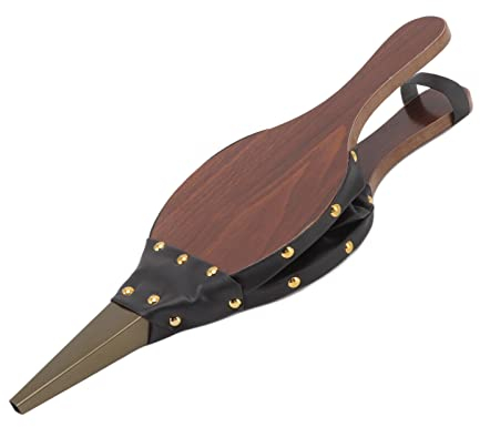 Cyrank Soufflet De Cheminée, Grand Souffleur d'air en Bois Soufflet De Cheminée en Bois pour Cheminée à Bois Ventilateur De Cuisine Souffleur d'air pour Intérieur Extérieur