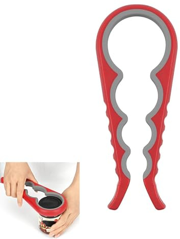 Apribarattoli, Multifunzione Apribottiglie, Apriscatole Manuale in Plastica, Apriscatole Per Lattine e Bottiglie,Svita Tappi Domestico Professionale,per Cucina, Ristorante,Bar, Anziani