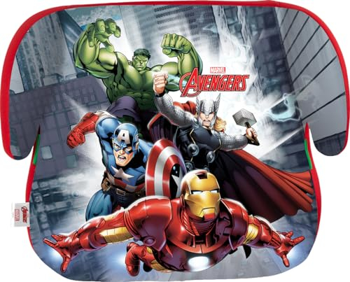 Tataway Marvel Avengers Seggiolino Alzatina Auto Bimbi i-Size ECE R129. Rialzo Auto per Bambini 6-12 Anni, 125-150cm, 22-36Kg